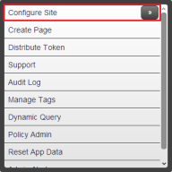 Configure SIte